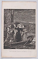 The escape of Mary, Queen of Scots from Loch Leven Castle, Charles Cooke  British, Etching and engraving