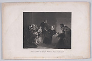 Mary, Queen of Scots parting with her friends (from "The Eclectic Magazine," volume 15, plate 2), John Sartain  American, born England, Mezzotint and etching