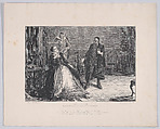 Scene in Holyrood Palace, with the first conference between Mary, Queen of Scots and John Knox, William Ballingall  British, Scottish, Wood engraving