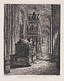 Chapel and Tomb of Mary, Queen of Scots, Westminster Abbey (from "L'Eau-Forte en 1874", plate 21), Auguste Ballin  French, Etching