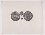 Medal commemorating the marriage of Mary, Queen of Scots to the Dauphin Francis of France, with Mary's privy seal and signet ring, John West  British, Engraving