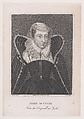 Mary, Queen of Scots (identified as Mary of Guise) (from "The Scottish Gallery; or, Portraits of Eminent Persons of Scotland"), Edward Harding  British, Stipple engraving