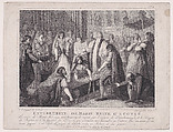 The Internment of Mary, Queen of Scots, Antonio Zecchin Italian, Stipple engraving