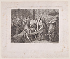 The Internment of Mary, Queen of Scots, William Nelson Gardiner  British, Stipple engraving; proof