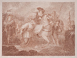 The Flight of Mary Queen of Scots to England, Francesco Bartolozzi Italian, Etching and engraving, printed in brown ink; fourth state