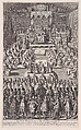 Queen Elizabeth in Parliament, Anonymous, 17th century, Engraving