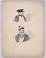 Portfolio of Characters and Types, Samuel Marie Clédat de Lavigerie (French, 1846–?), Graphite, pen and ink, watercolor, gouache, and metallic paint