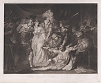 The Murder of David Rizzio (Mary, Queen of Scots witnessing the murder of David Rizzio), William Dickinson  British, Mezzotint