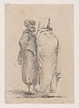 Two Standing Figures, Baron Dominique Vivant Denon French, Etching