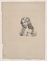 Bust of a young girl, Baron Dominique Vivant Denon  French, Lithograph