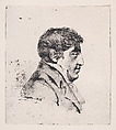 Portrait, head of a man, Baron Dominique Vivant Denon  French, Lithograph