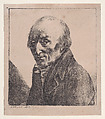 Portrait, bust of an old man, Baron Dominique Vivant Denon  French, Lithograph