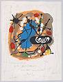 Atmosfera Miró, Joan Miró  Spanish, Color lithograph with graphite drawings