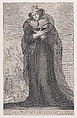 Mary, Queen of Scots with the scene of her execution (from "La Gallerie des Femmes Fortes," page 350), Gilles Rousselet French, Etching and engraving