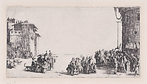 The Slave Market (Le Marché d'esclaves), Jacques Callot  French, Etching; first state of six (Lieure)