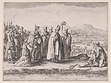 Saint Mansuy, pièce appelée aussi Saint Mansuet ou La Raquette (Saint Mansuy, piece also called Saint Mansuet or The Racket), Jacques Callot  French, Etching; seventh state of nine (Lieure)