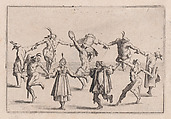 La Ronde (The Round Dance), from "Les Caprices" Series B, The Nancy Set, Jacques Callot  French, Etching; first state of two (Lieure)