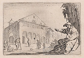 L'Hospice (The Almshouse), from "Les Caprices" Series B, The Nancy Set, Jacques Callot French, Etching; first state of two (Lieure)