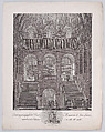 The main staircase of the monastery of El Escorial, from "Views of El Escorial", Manuel Alegre  Spanish, Etching and engraving