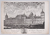 The main façade of the monastery of El Escorial, from "Views of El Escorial", Tomás López Enguidanos Spanish, Etching and engraving