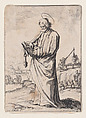 L'Apotre Saint Pierre (St. Peter the Apostle), Jacques Callot  French, Etching and engraving; second state of three (Lieure)