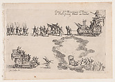 Entrée du Prince de Pfalzbourg (Entrance of the Prince of Pflazbourg), from Le Combat a la Barrière in the Palace at Nancy by Henri Humbert, printed by Sebastien Phillipe, Jacques Callot French, Etching