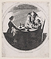 Copy of Le Benedicite, estampe appelée aussi La Sainte Famille a Table et St. Joseph Faisant Boire L'Enfant Jésus (The Grace, also called The Holy Family at the Table and St. Joseph Giving the Christ Child a Drink), Anonymous, Etching