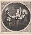 Le Benedicite, estampe appelée aussi La Sainte Famille a Table et St. Joseph Faisant Boire L'Enfant Jésus (The Grace, also called The Holy Family at the Table and St. Joseph Giving the Christ Child a Drink), Jacques Callot  French, Etching and engraving; third state of four (Lieure)