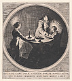 Le Benedicite, estampe appelée aussi La Sainte Famille a Table et St. Joseph Faisant Boire L'Enfant Jésus (The Grace, also called The Holy Family at the Table and St. Joseph Giving the Christ Child a Drink), Jacques Callot (French, Nancy 1592–1635 Nancy), Etching; third state of four (Lieure)