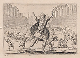 Escarmouche dans un Cirque (Skirmish in the Circus), from "Les Caprices" Series B, The Nancy Set, Jacques Callot  French, Etching; first state of two (Lieure)