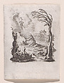 Jésus au Jardin des Oliviers (Jesus in the Garden of Olives), from "La Petite Passion" (The Little Passion), Jacques Callot  French, Etching; first state of two (Lieure)