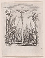 Jésus est Percé d'une Lance (Jesus is Pierced with a Spear), from "La Petite Passion" (The Little Passion), Jacques Callot  French, Etching; first state of two (Lieure)