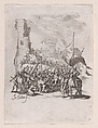 Le Portement de Croix (Jesus Carrying the Cross), from "La Petite Passion" (The Little Passion), Jacques Callot  French, Etching; first state of two (Lieure)