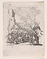 Le Portement de Croix (Jesus Carrying the Cross), from "La Petite Passion" (The Little Passion), Jacques Callot  French, Etching; first state of two (Lieure)