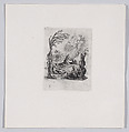 Reverse Copy of Jésus au Jardin des Oliviers (Jesus in the Garden of Olives), from La Petite Passion (The Little Passion), Anonymous, Etching