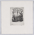 Reverse Copy of Jésus est Percé d'une Lance (Jesus is Pierced with a Spear), from La Petite Passion (The Little Passion), Anonymous, Etching