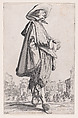 Le Gentilhomme aux Mains Jointes (The Gentleman with his Hands Joined), from "La Noblesse" (The Nobility), Jacques Callot French, Etching