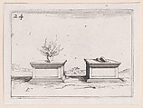 Les Deux Coeurs (The Two Hearts), plate 24 from "Lux Claustri ou La Lumière du Cloitre" (The Light of the Cloisters), Jacques Callot  French, Etching; second state of two (Lieure)