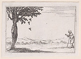 Le Corbeau et ses Petits (The Raven and his Young), plate 5 from "Lux Claustri ou La Lumière du Cloitre" (The Light of the Cloisters), Jacques Callot  French, Etching; second state of two (Lieure)