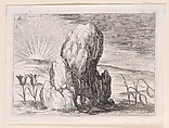 Les Tulipes et le Soleil (The Tulips and the Sun), plate 6 from "Lux Claustri ou La Lumière du Cloitre" (The Light of the Cloisters), Jacques Callot  French, Etching; second state of two (Lieure)