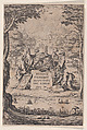 Frontispiece, from "Sacra Cosmologia, pièce appelée aussi Le Titre aux Astrologues" (Sacra Cosmologia, also called The Title Page for The Astrologers), Jacques Callot French, Etching; third state of three (Lieure)