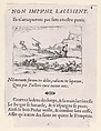 Les Bergers Défendant leur Troupeau (The Shepherds Defending their Herd), plate 4 from "Lux Claustri ou La Lumière du Cloitre" (The Light of the Cloisters), Jacques Callot  French, Etching and letterpress; second state of two (Lieure)