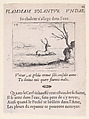 Un Cerf dans l'Eau (A Deer in the Water), plate 12 from "Lux Claustri ou La Lumière du Cloitre" (The Light of the Cloisters), Jacques Callot French, Etching and letterpress; second state of two (Lieure)