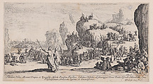 Le Passage de la Mer Rouge (The Passage of the Red Sea), Jacques Callot  French, Etching; second state of seven (Lieure)
