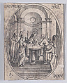 La Circoncision de Jésus-Christ (The Circumcision of Christ), January 1st, from "Les Images De Tous Les Saincts et Saintes de L'Année" (Images of All of the Saints and Feast Days of the Year), Jacques Callot  French, Etching; second state of two (Lieure)