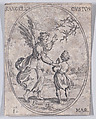 Le S. Ange Gardien (The Guardian Angel), March 1st, from "Les Images De Tous Les Saincts et Saintes de L'Année" (Images of All of the Saints and Religious Events of the Year), Jacques Callot  French, Etching; second state of two (Lieure)