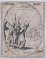 S. Ezechiel, prophète (St. Ezekiel, Prophet), April 10th, from "Les Images De Tous Les Saincts et Saintes de L'Année" (Images of All of the Saints and Religious Events of the Year), Jacques Callot  French, Etching; second state of two (Lieure)