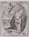 L'Apparition de S. Michel, archange (The Apparition of St. Michael, Archangel), May 8th, from "Les Images De Tous Les Saincts et Saintes de L'Année" (Images of All of the Saints and Religious Events of the Year), Jacques Callot  French, Etching; second state of two (Lieure)