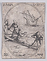 Ste. Julie, vierge et martyre (St. Julia, Virgin and Martyr), May 22nd, from "Les Images De Tous Les Saincts et Saintes de L'Année" (Images of All of the Saints and Religious Events of the Year), Jacques Callot  French, Etching; second state of two (Lieure)