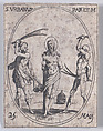 S. Urbain, pape et martyr (St. Urban, Pope and Martyr), May 25th, from "Les Images De Tous Les Saincts et Saintes de L'Année" (Images of All of the Saints and Religious Events of the Year), Jacques Callot  French, Etching; second state of two (Lieure)